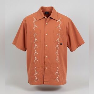 Kavu Men’s Button-Up Shirt Rustic Orange Size Medium